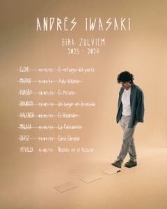 Andrés Iwasaki presentará Zulviem en Noches del Alcázar de Sevilla, un directo íntimo de su primer disco de larga duración.