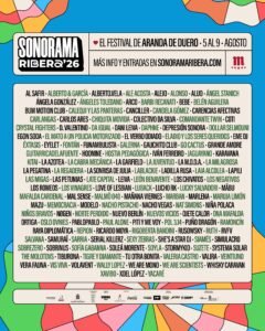 La Cabra Mecánica y Ángela González actúan en Sonorama Ribera, que celebra su 29ª edición en Aranda de Duero con más de 150 artistas.