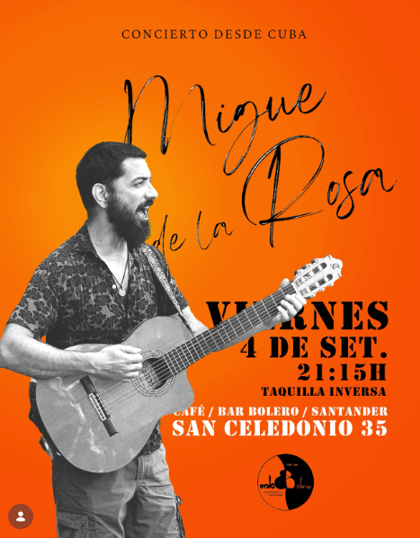 Migue de la Rosa, concierto desde Cuba