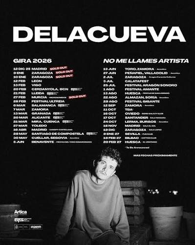 DELACUEVA. Gira de presentación de «No me llames artista»