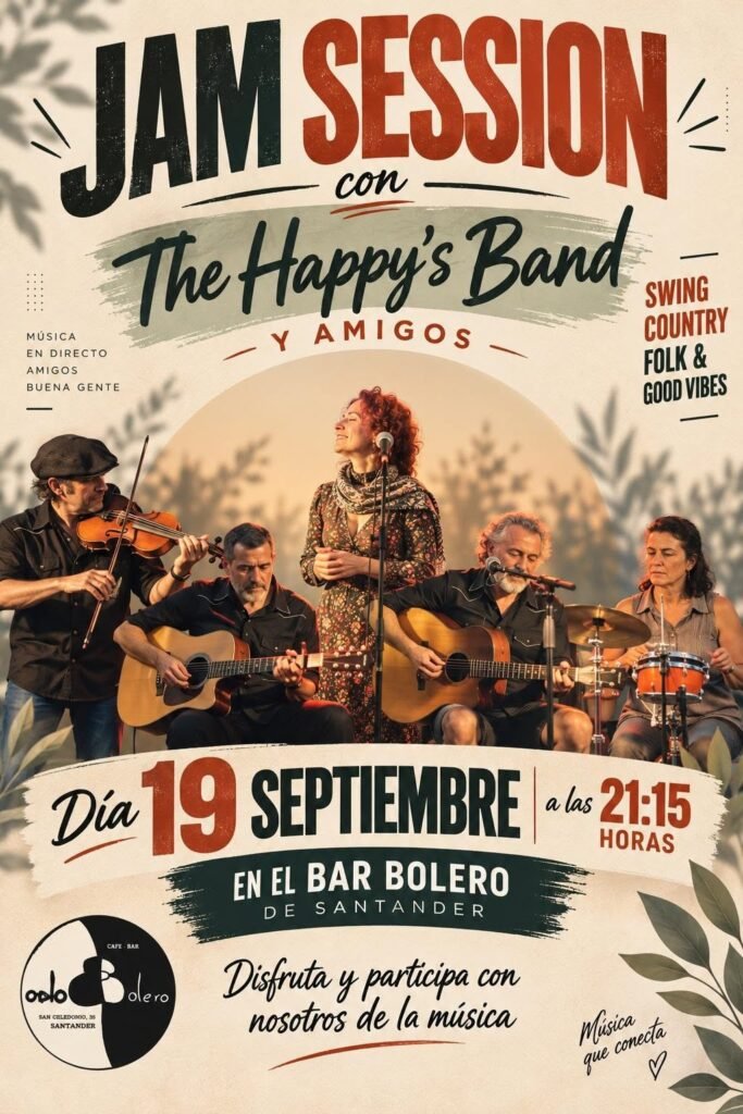 Jam Session con The Happy ́s Band y amigos