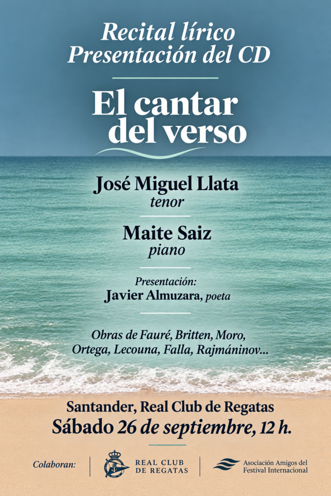 Recital lírico y presentación del CD «El cantar del verso»
