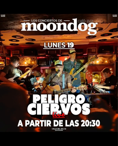 Peligro Ciervos visitan el Moondog