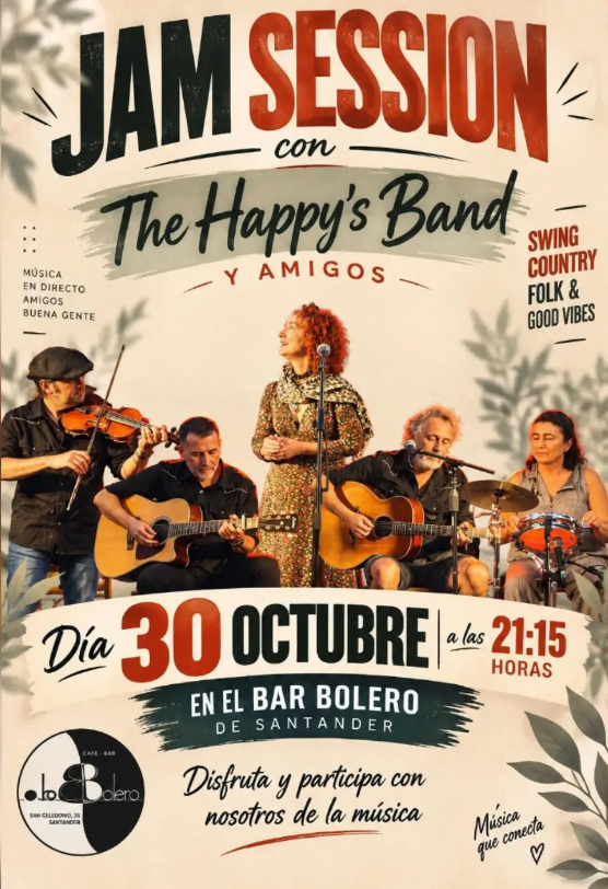 Jam Session con The Happy ́s Band y amigos